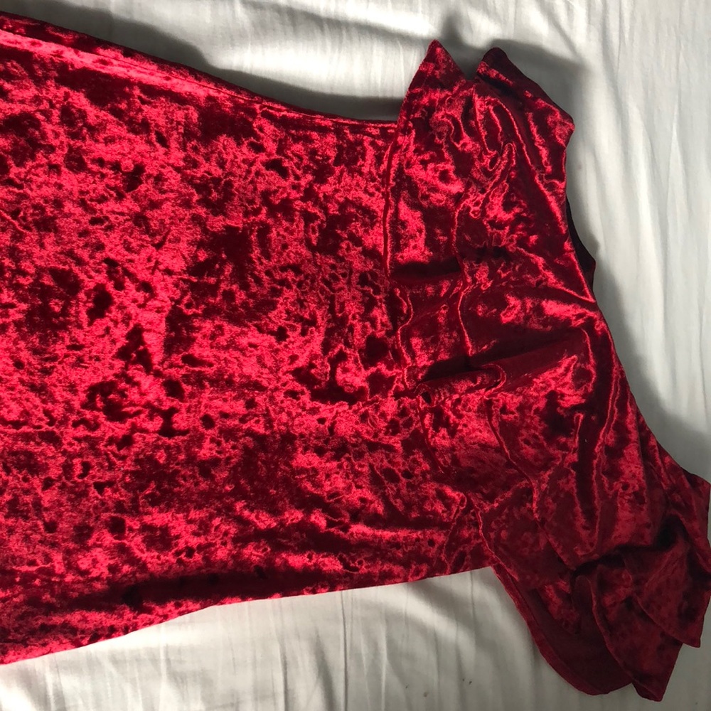 Velvet mini dress